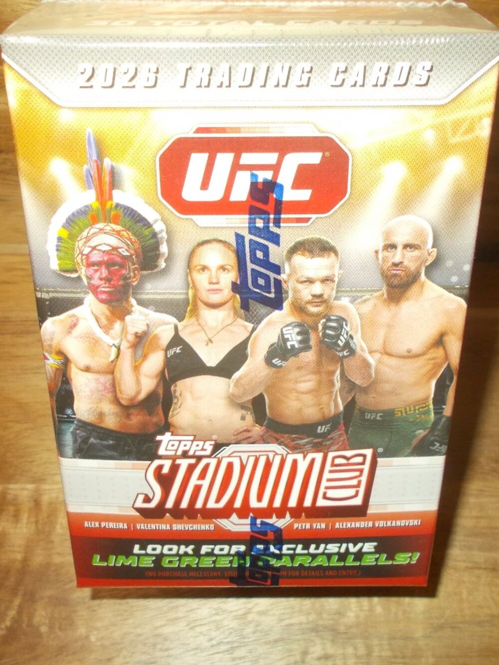 2026 Topps UFC Stadium Club SEALED Blaster Box 30 CARDS Alex Pereira Petr Yan